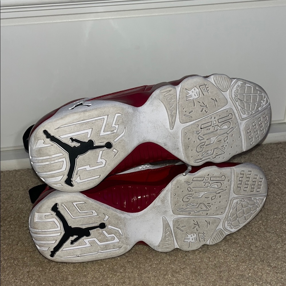 Jordan Red and White High-Top Sneakers - Picture 4 of 6